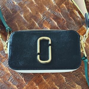 Marc Jacobs Black and Gold Crossbody Bag